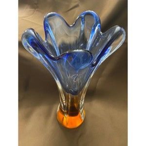 Vintage 1960s art glass vase by Josef Hospodka